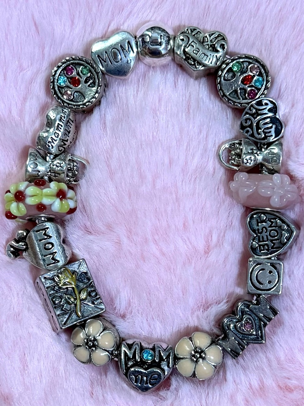 Mom Charm Bracelet 20 cm